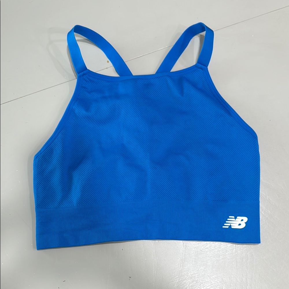 New Balance Royal Blue Longline Sports Bra Sz XL